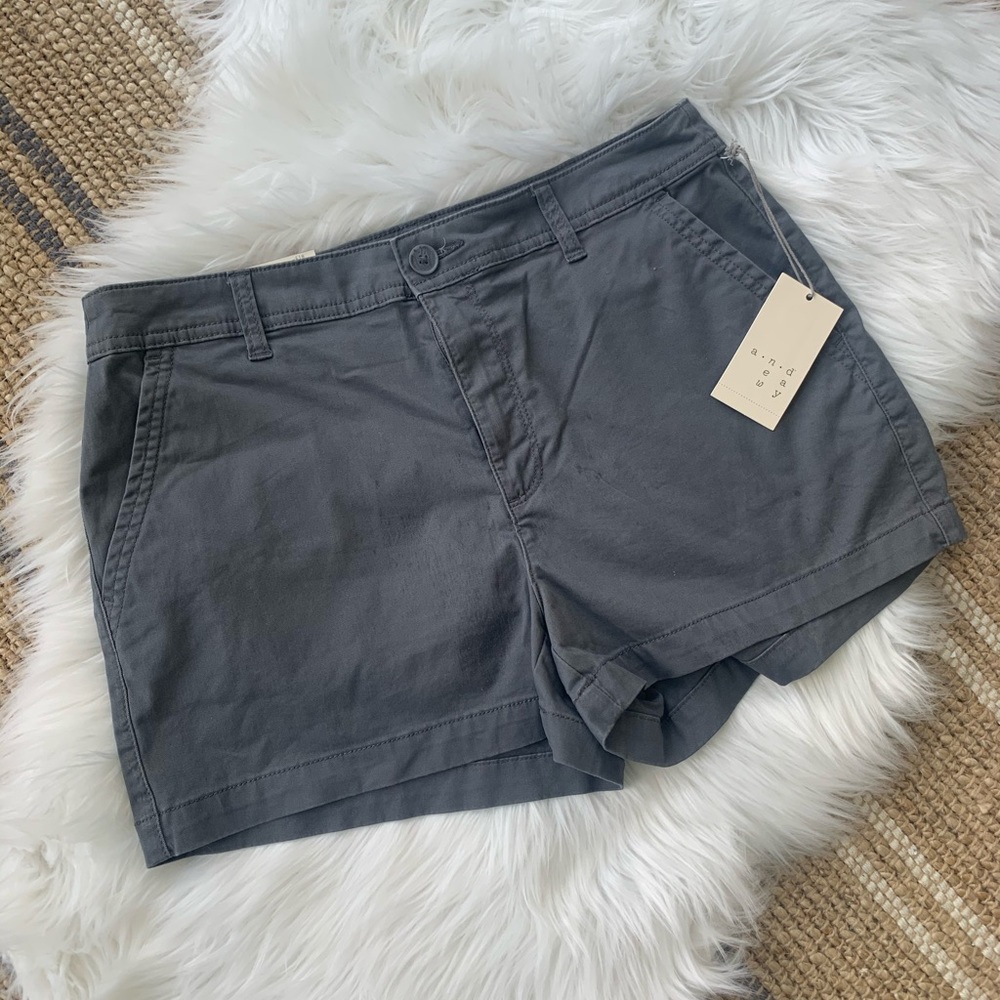 NWT Stretch Chino Dark Grey Women’s Shorts